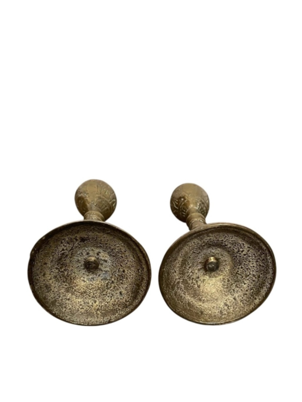 Brass Candle Holders Pair Vintage Classic Home Accent - Picture 6 of 6